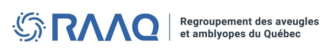 Logo du REGROUPEMENT DES AVEUGLES ET AMBLYOPES DU QUÉBEC