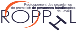Logo du Regroupement des organismes de promotion de personnes handicapées de Laval